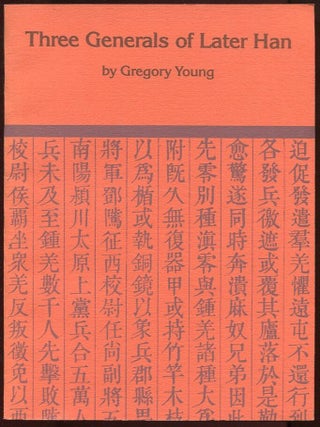 Item #10295 Three Generals of Later Han. Gregory Young