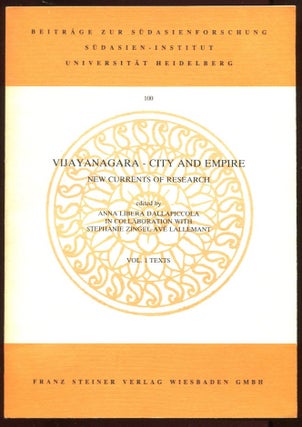 Item #10320 Vijayanagara--City and Empire: New Currents of Research (2 Vols
