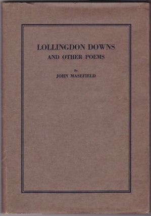 Item #10453 Lollingdon Downs and Other Poems (in Dustjacket). John Masefield