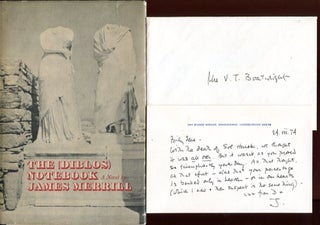 Item #11029 The (Diblos) Notebook (With a James Merrill Handwritten Letter). James Merrill