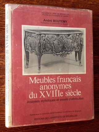 Item #11409 Analyses Stylistiques et Essais D'Attributon de Meubles Francias Anonymes Du XVIII...