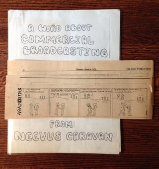 Item #11495 A Word About Commercial Broadcasting. Neevus Caravan, Nick Gavrilou