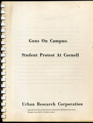Item #11540 Guns on Campus: Student Protest at Cornell
