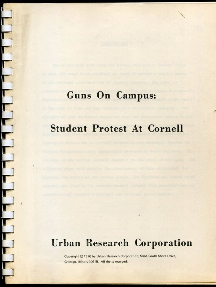 Item #11540 Guns on Campus: Student Protest at Cornell.