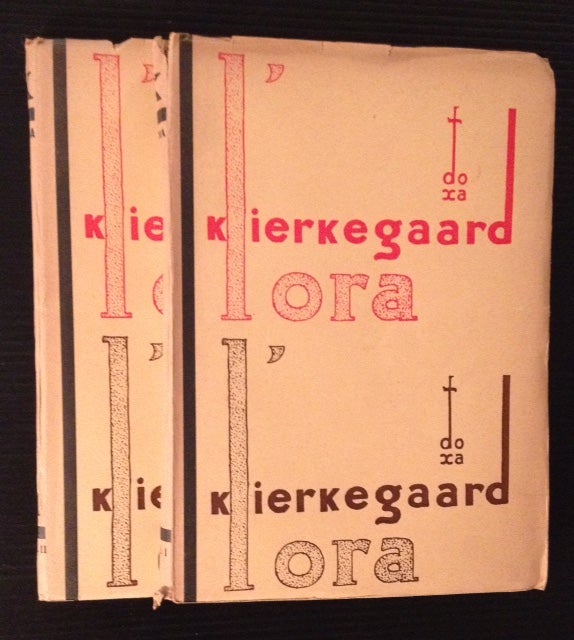 Item #11783 L'Ora: Atti D'Accusa al Christianesimo Del Regno Di Danimarca (Vols. I & II). Soren Kierkegaard.