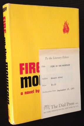 Item #11907 Fire on the Mountain (Review Copy). Edward Abbey