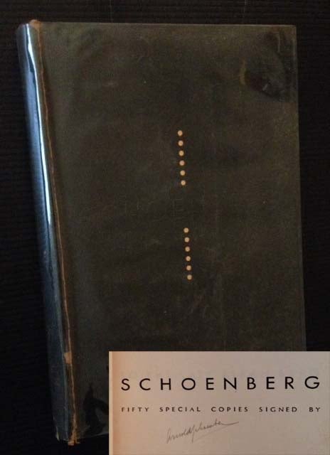 Item #12335 Schoenberg (The Signed/Limited). Ed Merle Armitage.
