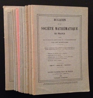 Item #12645 Bulletin de la Societe Mathematique de France (Tomes 85-88, in 11 Vols