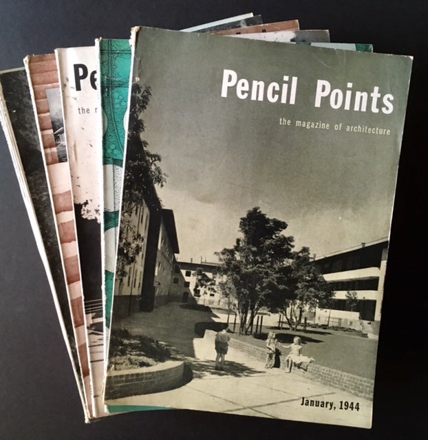 Item #13422 Pencil Points:The Magazine of Architecture/Pencil Points: Progressive Architecture (1944 and Jan-Feb 1945 Plus 5 Duplicates) --18 Issues All Told. Ed Kenneth Reid.