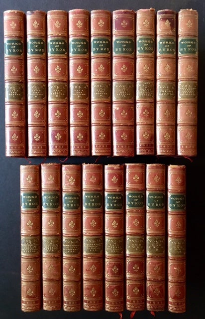 Item #13810 The Works of Lord Byron: With His Letters and Journals, and His Life, by Thomas Moore, Esq. (Complete in 17 Vols.). Lord Byron.