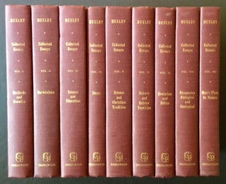 Item #14097 Collected Essays (Complete in 9 Vols.). Thomas Huxley