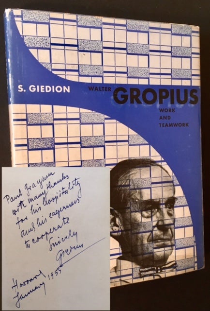 Item #14329 Walter Gropius: Work and Teamwork. S. Giedion, Walter Gropius.