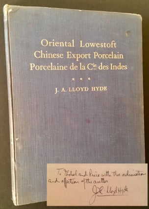 Item #14536 Oriental Lowestoft--Chinese Export Porcelain--Porcelain de la Cie des Indes. J A....