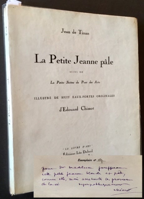 Item #14882 La Petite Jeanne Pale (Suivi de La Petite Sirene du Pont des Arts). Jean de Tinan.
