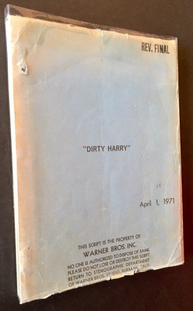Item #14884 Dirty Harry: The Original Screenplay (The Revised Final Script). H J. Fink, Dean Riesner.