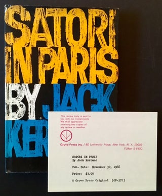 Item #15390 Satori in Paris (Review Copy). Jack Kerouac