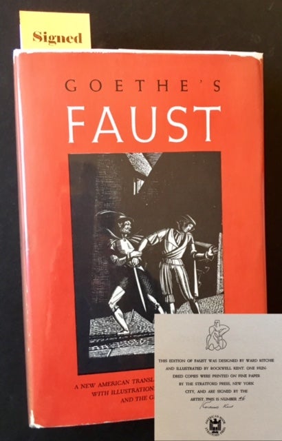 Item #16553 Faust. Johann Wolfgang von Goethe, Rockwell Kent.