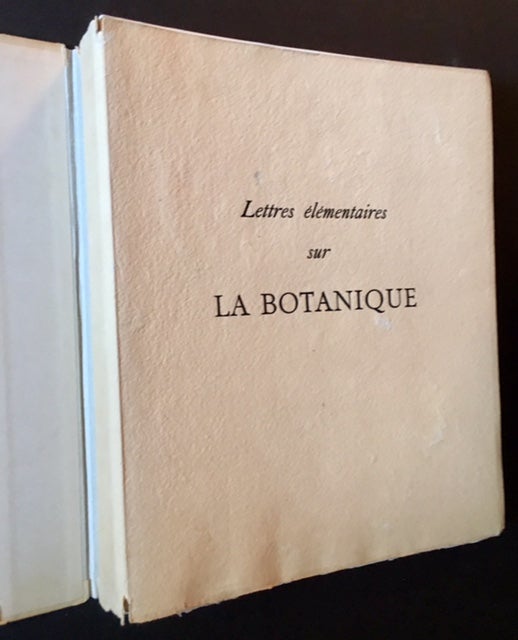 Item #17163 Lettres elemenatires sur La Botanique. Jean-Jacques Rousseau.