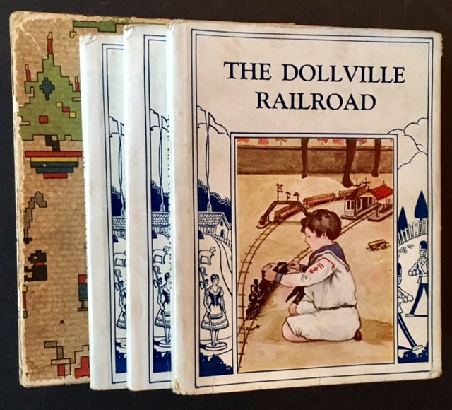 Item #17299 The Toyland Series (The First 3 Vols): The Unhappy Paper Doll, The Policeman Cat and The Dollville Railroad -- All in Dustjackets and Including the Publisher's Orginal Box. Josephine Lawrence.