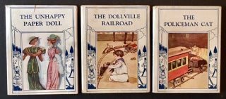 The Toyland Series (The First 3 Vols): The Unhappy Paper Doll, The Policeman Cat and The Dollville Railroad -- All in Dustjackets and Including the Publisher's Orginal Box