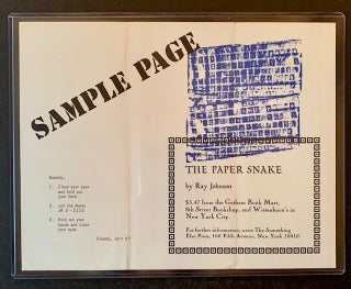 The Paper Snake (The Limited Edition--With Artwork)