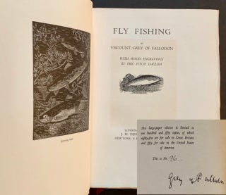 Item #17986 Fly Fishing. Viscount Grey of Fallodon
