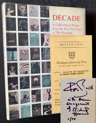 Item #18101 Decade: A Collection of Poems from the First Ten Years of The Wesleyan Poetry Program...