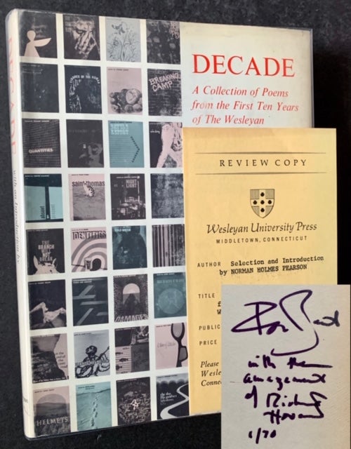 Item #18101 Decade: A Collection of Poems from the First Ten Years of The Wesleyan Poetry Program (Burt Britton's Copy--Signed by 6 of the Contributors)
