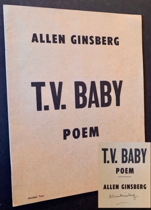 Item #18125 T.V. Baby Poem. Allen Ginsberg