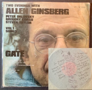Item #18142 Two Evenings with Allen Ginsberg -- Peter Orlovsky, Gregory Corso, Steven Taylor (LP...
