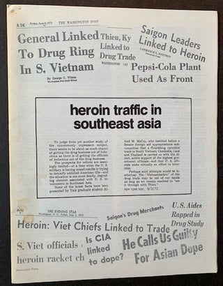 Item #18183 Heroin Traffic in Southeast Asia. Alfred McCoy