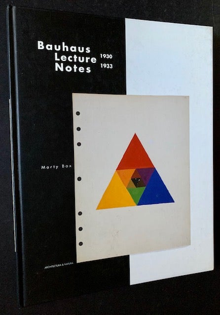Item #18326 Bauhaus Lectures Notes 1930-1933. Marty Bax.