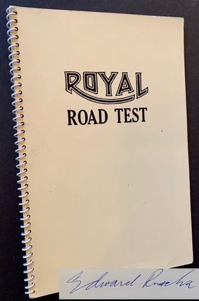 Item #18422 Royal Road Test (Signed by Ed Ruscha). Mason Williams/Edward Ruscha/Patrick Blackwell