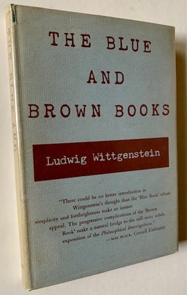 Item #18844 The Blue and Brown Books. Ludwig Wittgenstein