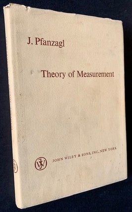 Item #18846 Theory of Measurement. J. Pfanzagl