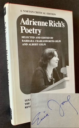 Item #19001 Adrienne Rich's Poetry (Erica Jong's Copy). Barbara Charlesworth Gelpi, Eds Albert Gelpi