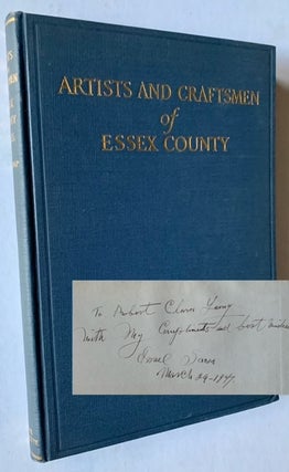 Item #19033 Artists and Craftsmen of Essex County (Inscribed by Israel Sack). Henry Wyckoff Belknap