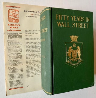 Item #19106 Fifty Years in Wall Street (With January 1929 Full-Page Letter from Barron's Book...