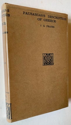 Item #19284 Pausanias's Description of Greece (Vol. VI: Indices, Maps). Translated and, a, J G....