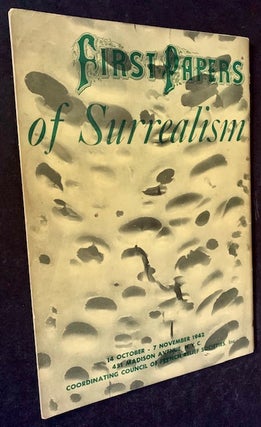 Item #19350 First Papers of Surrealism
