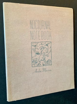 Item #19539 Nocturnal Notebook (In Dustjacket). Andre Masson