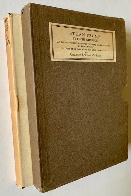 Item #19546 Ethan Frome (The Limited Edition, with Its Dustjacket and Slipcase). Edith Wharton.