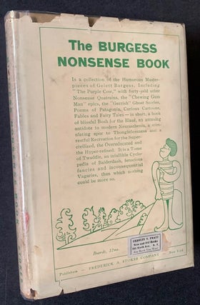 Item #19616 The Burgess Nonsense Book (In Dustjacket). Gelett Burgess