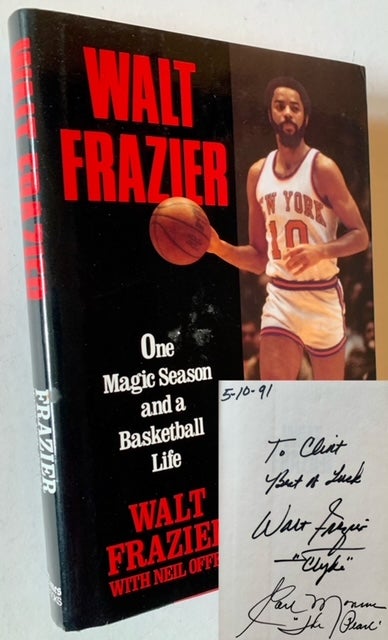 Item #19701 One Magic Season and a Basketball Life (Signed by Both Walt Frazier and Earl The Pearl Monroe). Walt Frazier, With Neil Offen.