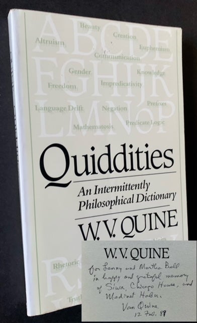 Item #19778 Quiddities: An Intermittently Philosophical Dictionary. Willard Van Quine.