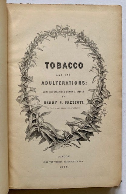 Item #19839 Tobacco and Its Adulterations