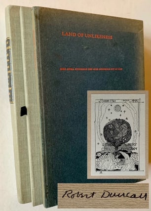 Item #19942 Land of Unlikeness (With the Ownership Signature and Bookplate of Poet Robert...