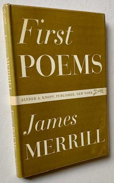 Item #19957 First Poems. James Merrill.