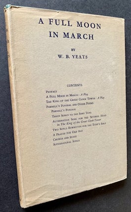 Item #19965 A Full Moon in March. W B. Yeats