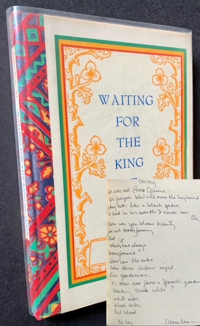 Item #19995 Waiting for the King of Spain (Of 50 Numbered Copies). Diane Wakoski.